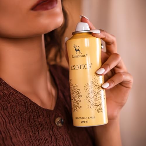 Image of Ramsons - EXOTICA Deodorant Spray | 200 ML | Body Perfume For Women | TN - Plum, Peach, Orange Blossom, Leafy Green | MN - Honey, Jasmine, Rose, Lily of the valley | BN - Vanilla, Woody