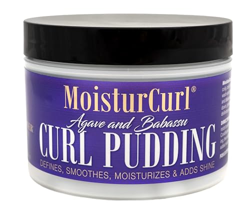 MOISTURCURL Curl Pudding 8oz – Hydrating & Defining Curl Cream for Shine