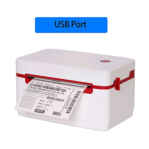 Image of Label Printer 4x6 Thermal Label Barcode Printer Commercial Direct Thermal Label Maker for Computer and Mobile Phone(USB)