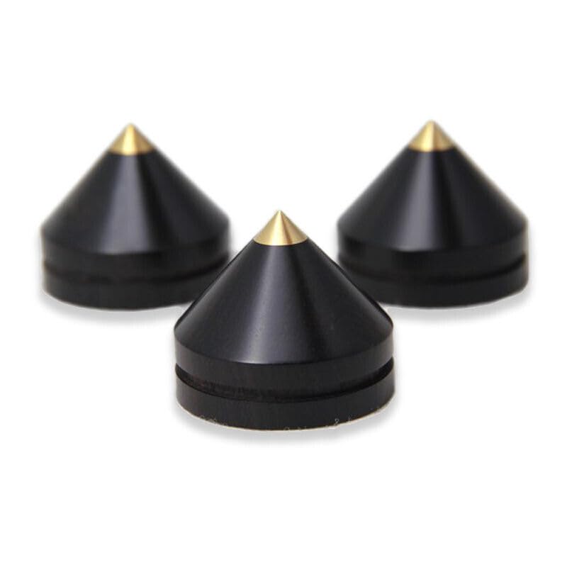 Generic 4X 33mm Wooden Speaker Spike Speaker Isolation Cone Stand Foot Base Pad #3