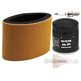 AHL Air filter 11013-1255 Oil filter Fuel filter Spark Plug kit Compatible with Kawasaki Prairie
