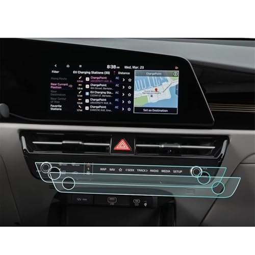 Plus de Rayures sur l'Écran Climatisation Kia Niro : Film TPU
