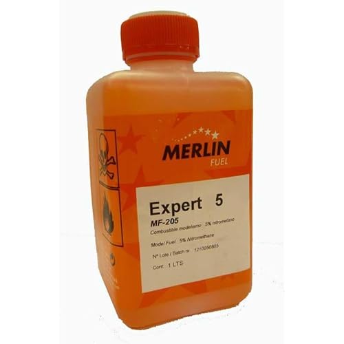 Combustible para coches de radiocontrol de gasolina. Merlin Expert 5%. Envase de 1 litro