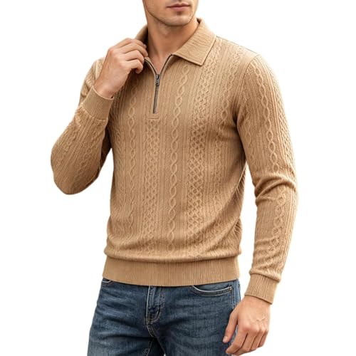 Pull en tricot structuré troyer de qualité supérieure pour homme