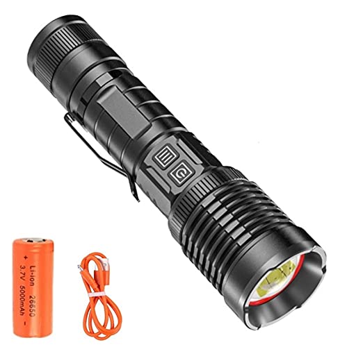 Super brillante 20000 lúmenes XHP99 LED antorcha de alta potencia USB recargable linterna táctica zoomable 5 modos impermeable antorchas de mano luz con batería 26650 para acampar senderismo emergenci