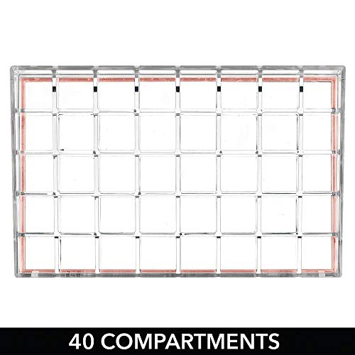 mDesign praktischer Lippenstift Organizer – dekorative Kosmetik Aufbewahrungsbox für Nagellack und Lippenstift – Ablage… – Bild 4