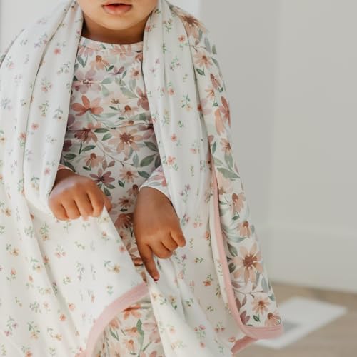 Image of Copper Pearl Jumbo 3-Layer Baby Blanket: Soft Baby Quilts for Boys and Girls | Breathable, Cozy, Toddler Blanket | Baby Quilt for Newborns | 46x46 Premium Polyester /Rayon | Natalie