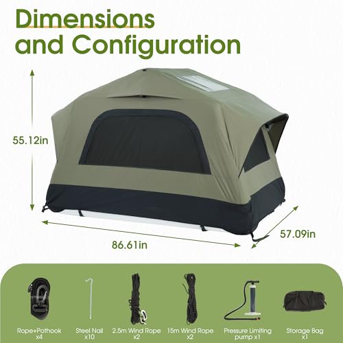 HOMEFUN Inflatable Rooftop Tent