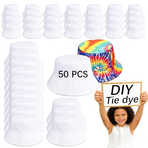 Image of Cotton Bucket hat, White, Unisex, Suitable for the Beach, Outdoor Camping and Everyday wear.