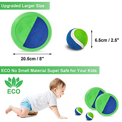 image for Jalunth Ball Catch Set Games Toss Paddle - Beach Toys Back Yard Lawn O