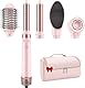 MESCOMB Airstyler 5-in-1 Dual Voltage Ionen Föhn & Multi-Hairstyler Set mit Aufsätzen, Schnelltrocknend,Lockenstab,Glätten, Volumen, Ohne Hitzeschäden | 100–240V für weltweite Reisen mit Reisetasche