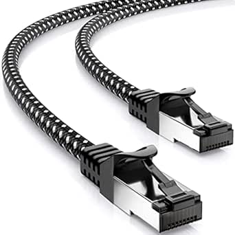 DeleyCON Cavo Di Rete Piatto CAT7 - 20m, 10 Gbit/s, Bianco - Perfetto Per Casa E Ufficio - Foto 5