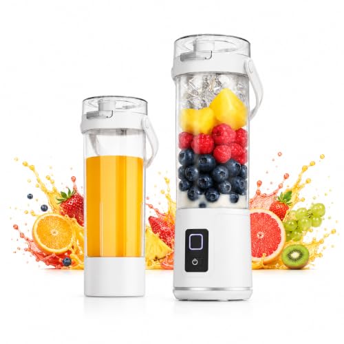 Portable Blender for Smoothies, Rechargeable Blend-and-Drink Cup