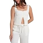 Quiksilver Womens Women's Maci Solid Textured Cropped Tank Top - Image 2