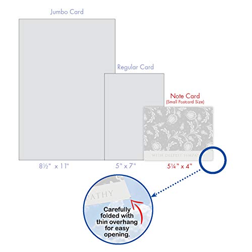 The Best Card Company - 10 Assorted Sympathy Cards Boxed (4 X 5.12 Inch) - Condolence, Bereavement Greetings - Condolence Cards M2342Srg #TOP6