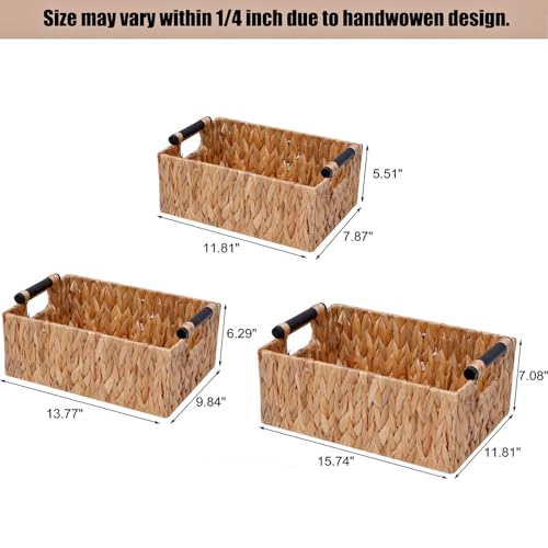 Wicker-Storage-Basket-Shelf-Bakets-Hand-Woven-Water-Hyacinth-Woven-Storage-Basket-with-Wooden-HandlesNested-Organizer-Container-with-Built-In-Carry-Handles3-Pack Wicker Storage Basket Shelf Bakets Hand Woven Water Hyacinth Woven Storage Basket with Wooden HandlesNested Organizer Container with Built In Carry Handles3 Pack