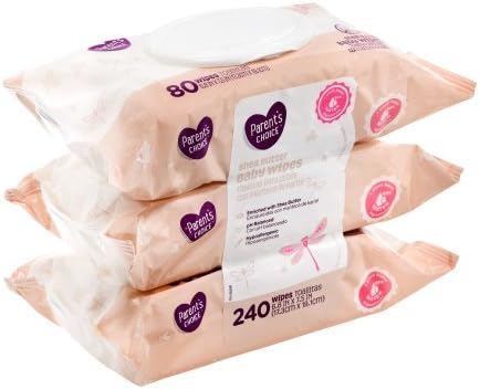 Miniatura 2 de Parent's Choice Toallitas para bebé de manteca de karité, 3 paquetes de 80 (240 unidades)