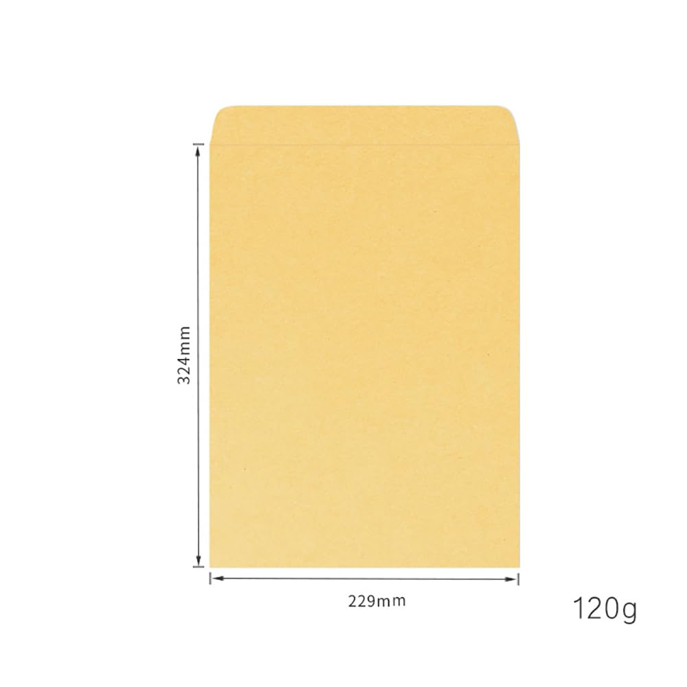JIHUOO 10 Pcs 9 x 12 Inches Self Seal Catalog Envelopes Brown Kraft Envelopes Large Mailing Envelopes Invitation Envelopes Gummed Closure Envelopes - Image 3