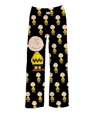 BRIEF INSANITY Charlie Brown Pajama Pants - Comfy, Loose-Fit, Ultra-Soft - Snoopy Lounge Bottoms4