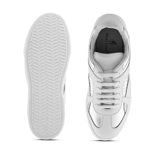 Image of Centrino Women's Sneakers | Cushioned Insole Trendy Shoes | Stylish Modern Sneakers | Lightweight Casual Solid Walking Sneakers| Perfect for Running /Training /Gym /Office Wear Casual Shoes (9349)