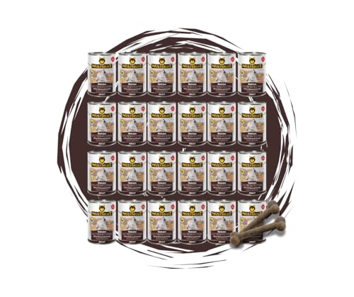 Wolfsblut Vetline Hundefutter - GASTROINTESTINAL, 24x395g - Sparbundel, Sparpaket - inklusive Warnicks Tierfutterservice Hundesnack Goodie