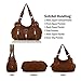 Scarleton Purses for Women Large Hobo Bags Washed Vegan Leather Shoulder Bag Satchel Tote Top Handle Handbags, H129204A, Brown