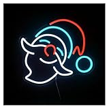 RONGCH Luces de neón Anciano Con Sombrero, Letrero De Neón, Luz De Neón Regulable Alimentada Por USB Para Decoraciones De Pared De Fiesta De Dormitorio 32.8cm×36cm