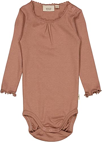 Wheat | Body Rib Lace LS - Baby - Vintage Rose - 62/3m