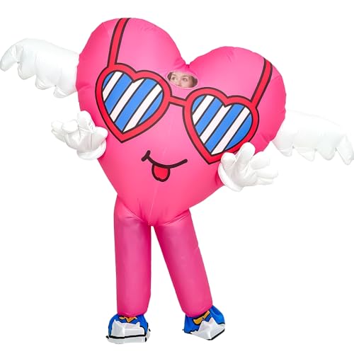 Costume gonflable cœur rose idée cadeau originale de mariage et anniversaire