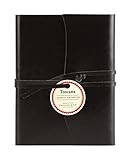 Cavallini Toscana Journals Black 5 x 7, Hardbound Leather