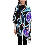 vacsAX Weicher Damenschal mit Fransen – Stilvoller Schal für Herbst, warm und modisch –...