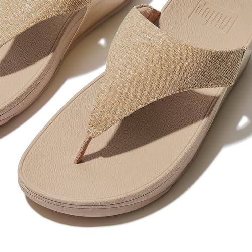 Image of FitFlop Women's LULU Suede Toe-Post Sandals | Lightweight Summer Walking Sandals with Cushioned Comfort, Arch Support & Grip