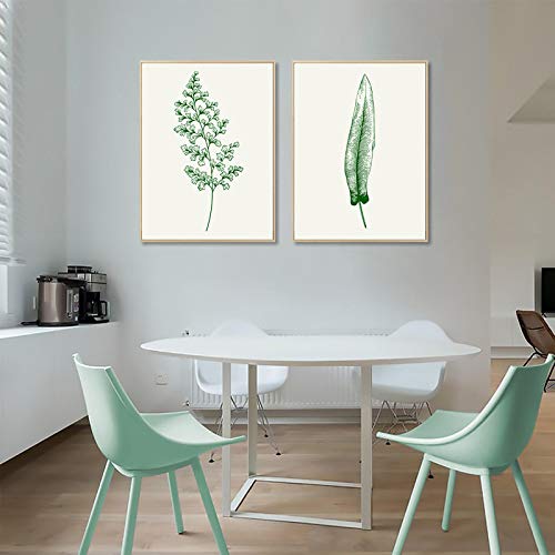 Peinture aquarelle plantes 50x70cm pour habiller un mur vide