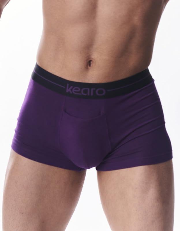 KearoMen's Modal Trunk | Underwear with Fly | 4 Way Stretch, Stylish, Comfy, Soft Fabric, Anti-Microbial & Odor Free | Pack of 1