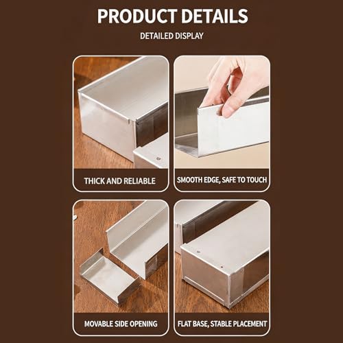 Plats de cuisson Tiramisu en acier inoxydable avec distribution de chaleur uniforme