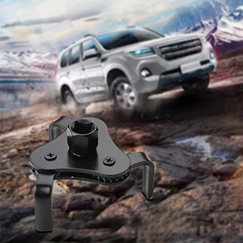 Image of Yonput Pack-1 Oil Filter Wrench, Universal 3 Jaw Oil Filter Wrench, Adjustable Oil Filter Removal Tool for 2 inch-4.2 inch Diameter Oil Filter (Black)