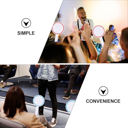 CAXUSD 12 StüCk Einseitige Anzeigetafeln Trocken Abwischbare Kleine Whiteboards Wiederverwendbare Paddleboards FüR Auktionen Spiele PräSentationen Anzeigetafel