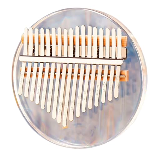 ifundom 鍵ミニカリンバ アクリル製透明フィンガーピアノ 初心者向け小型楽器 指弾き式サムピアノ 収納ボックス付き