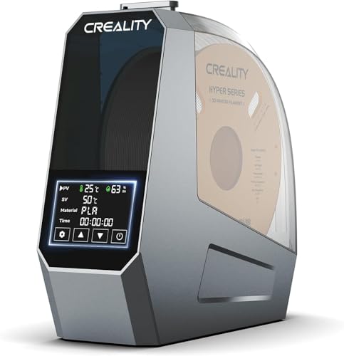 Creality 公式 Space PI フィラメントドライヤー 乾燥機 3D プリンター フィラメント収納ボックス PTC ヒーター付き 360° 高速加熱 内蔵ファン付き フィラメント ストレージ ホルダー フィラメント ディハイドレーター 1KG 用 1.75/2.85mm ワンキー設定 フィラメントケース - ボックス PETG PLA ABS TPU ナイロン用