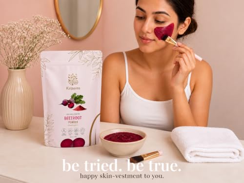 Image of 100% Pure & Natural Beetroot Powder | Rich in Iron & Antioxidants | For Glowing Skin, Pink Lips & Healthy Hair | Herbal & Chemical-Free | 100g
