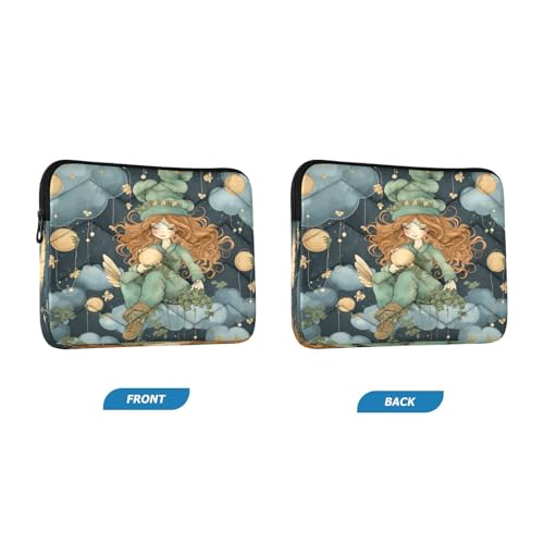 Funda para laptop de 13-14 pulgadas impermeable con diseño leprechaun miniatura 2
