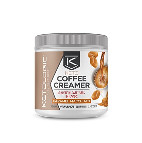 KetoLogic KetoLogic Keto Coffee Creamer with MCT Oil Powder, Caramel Macchiato | for Sustained Energy & Appetite Control | Low-Carb, Paleo Friendly & Keto Approved | 30 Servings