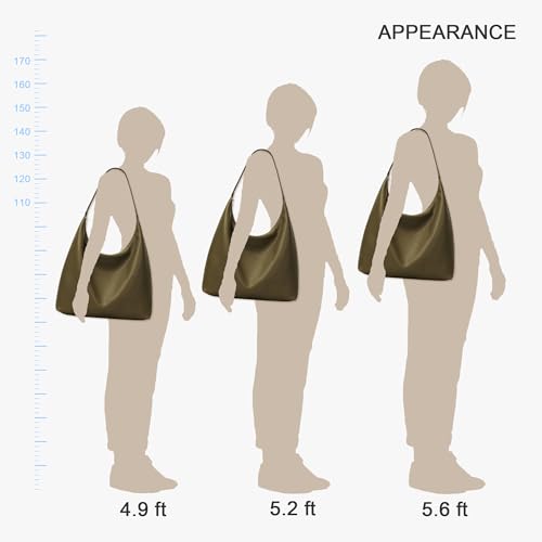 Image of KALIDI Casual Tote Bag Vegan Leather Hobo Zipper Work Bag Weekender Shoulder for Women Shoulder Travel Purse