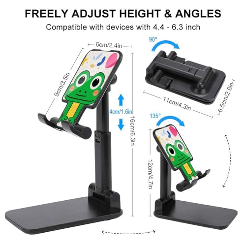 Support de telephone portable pliable grenouille mignon pour iPhone Android - 2