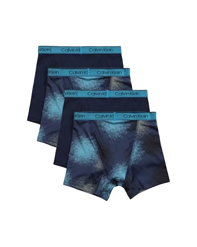 Image of Calvin Klein Kids Boys' Performance Boxer Brief Underwear 4-Pack