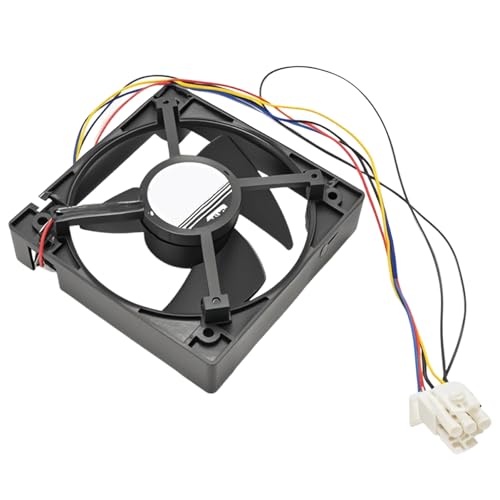 Hoypeyfiy WR60X25858 Refrigerator Freezer Evaporator Fan Motor, Replacement for GE Refrigerator Models, Replaces WR60X10340 4931166 AP6891698 PS12727431 (Black)