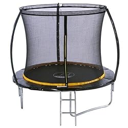 Hours Of Fun Easily Assembled UV Resistant Jumping Mat Includes Ladder And Safety Net Includes Anchor Kit