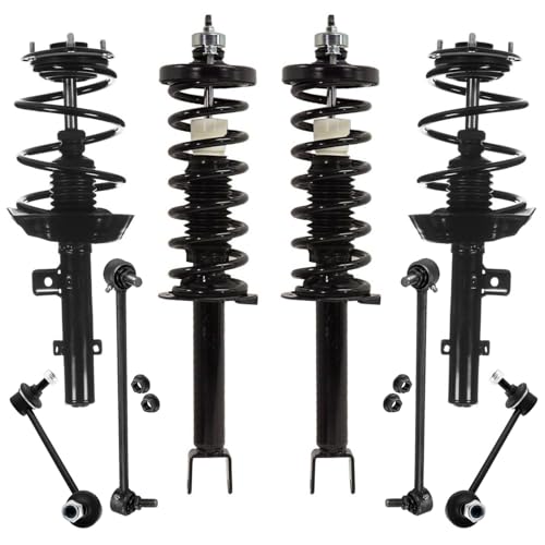 Image of Detroit Axle - 3.5L 8pc Front Rear Struts Sway Bars for 2016 2017 Honda Accord, 4 Quick Complete Struts with Coil Spring 4 Sway Bar End Links Replacement Suspension Kit