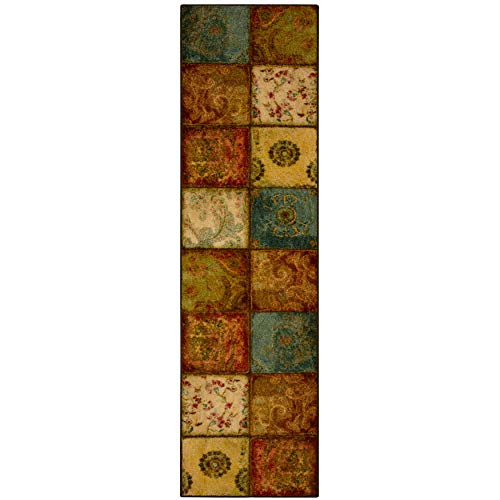 Mohawk Home Free Flow Artifact Panel Patchwork Runner Area Rug, 2'X5', Multi #TOP3