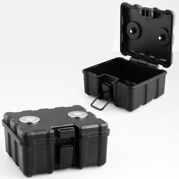 Mr. Gadget's Solutions® Magnetic Secret Stash Box Hidden Storage for Car Van Lorry – Hide Money, Keys, GPS Tracker Holder Case - Security Case - Medium